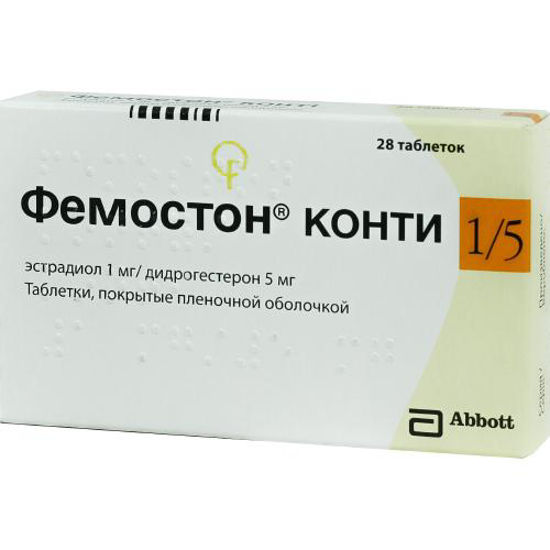 Фемостон конті таблетки 1 мг/5 мг №28